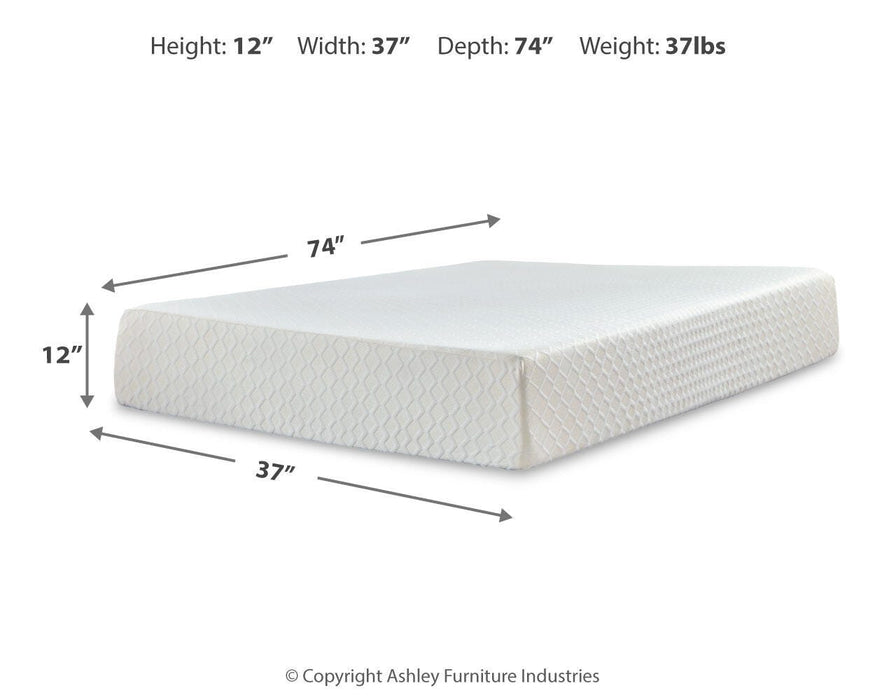 Chime 12 Inch Memory Foam Mattress in a Box - Valley Furniture (Rohnert Park, CA)