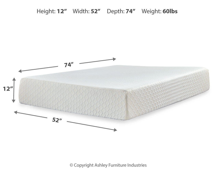 Chime 12 Inch Memory Foam Mattress in a Box - Valley Furniture (Rohnert Park, CA)
