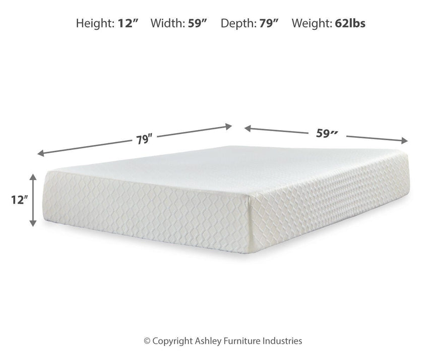 Chime 12 Inch Memory Foam Mattress in a Box - Valley Furniture (Rohnert Park, CA)