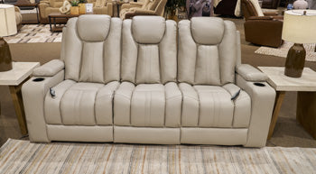 Elevate Edges Reclining Sofa with Drop Down Table - Valley Furniture (Rohnert Park, CA)