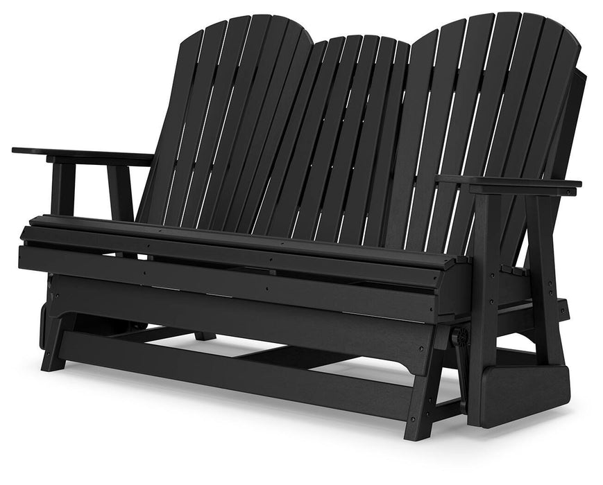 Hyland wave Outdoor Glider Loveseat - Valley Furniture (Rohnert Park, CA)