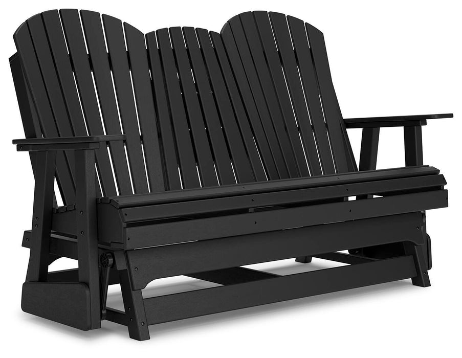 Hyland wave Outdoor Glider Loveseat - Valley Furniture (Rohnert Park, CA)