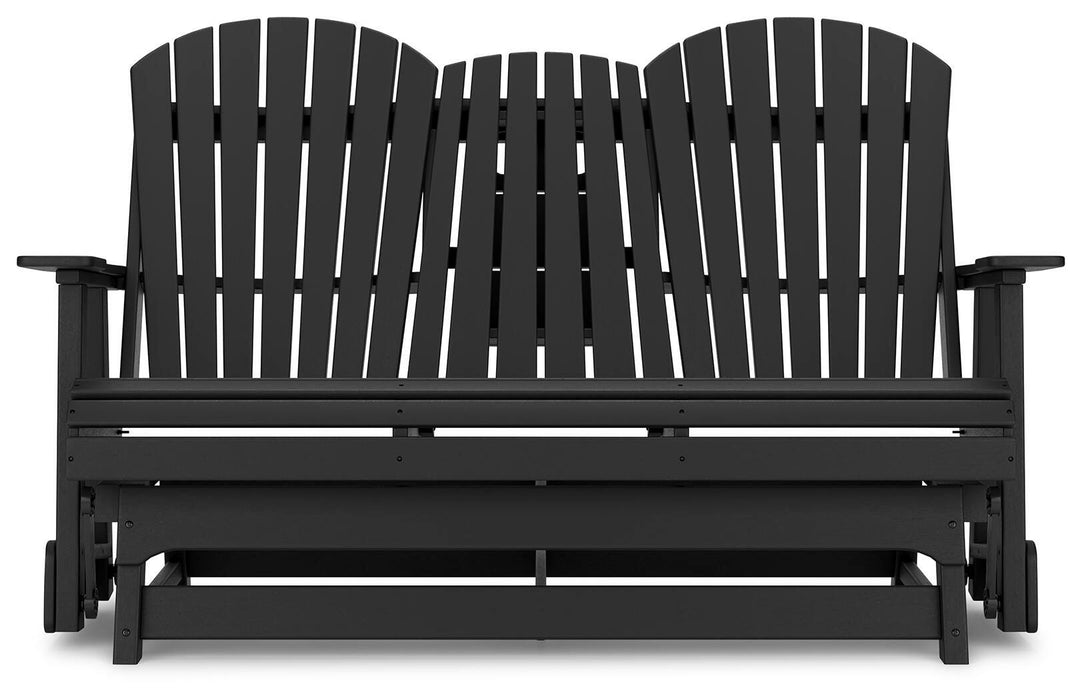 Hyland wave Outdoor Glider Loveseat - Valley Furniture (Rohnert Park, CA)
