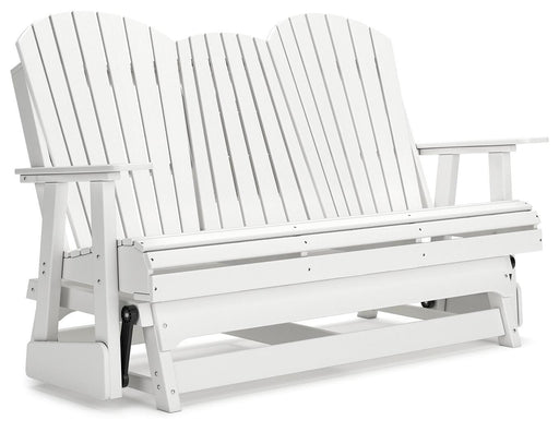 Hyland wave Outdoor Glider Loveseat - Valley Furniture (Rohnert Park, CA)