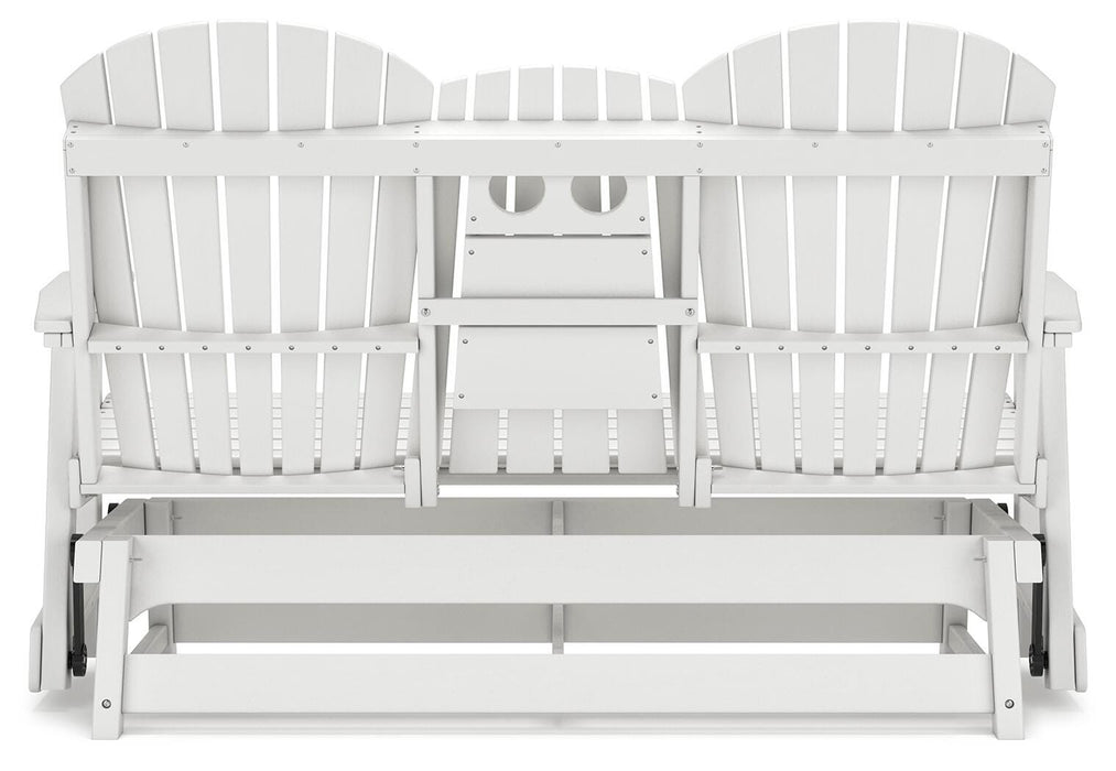 Hyland wave Outdoor Glider Loveseat - Valley Furniture (Rohnert Park, CA)