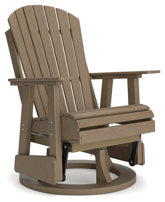 Hyland wave Outdoor Swivel Glider Chair - Valley Furniture (Rohnert Park, CA)
