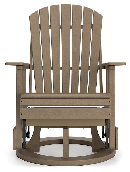 Hyland wave Outdoor Swivel Glider Chair - Valley Furniture (Rohnert Park, CA)