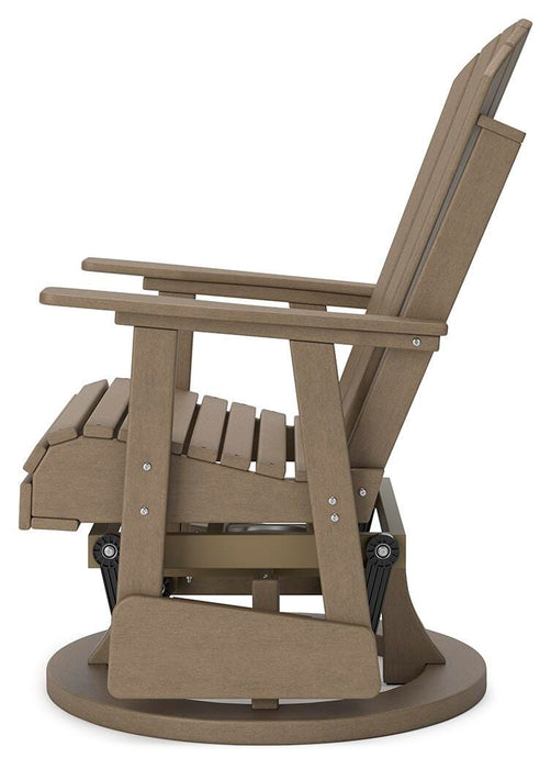 Hyland wave Outdoor Swivel Glider Chair - Valley Furniture (Rohnert Park, CA)