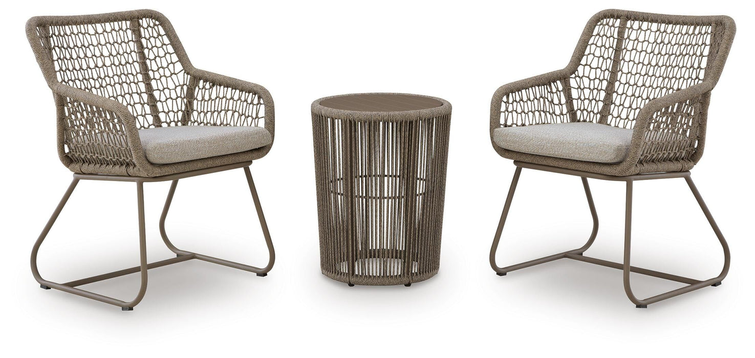 Majors Beach Outdoor Table and 2 Chairs - Valley Furniture (Rohnert Park, CA)