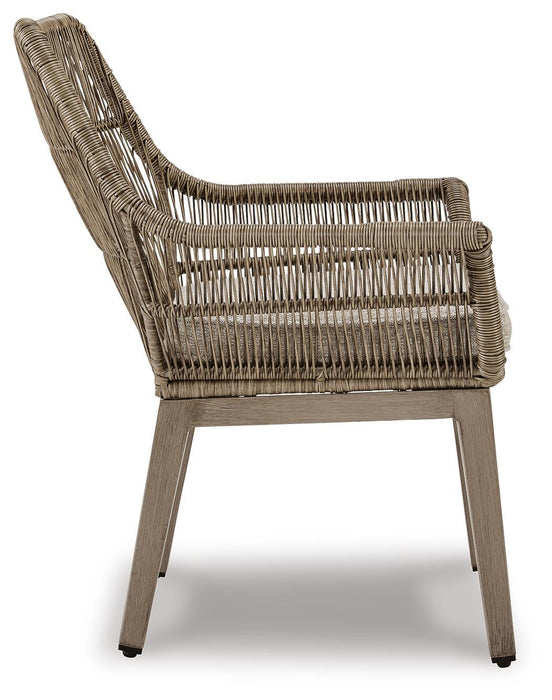 Beach Front Arm Chair with Cushion (Set of 2) - Valley Furniture (Rohnert Park, CA)