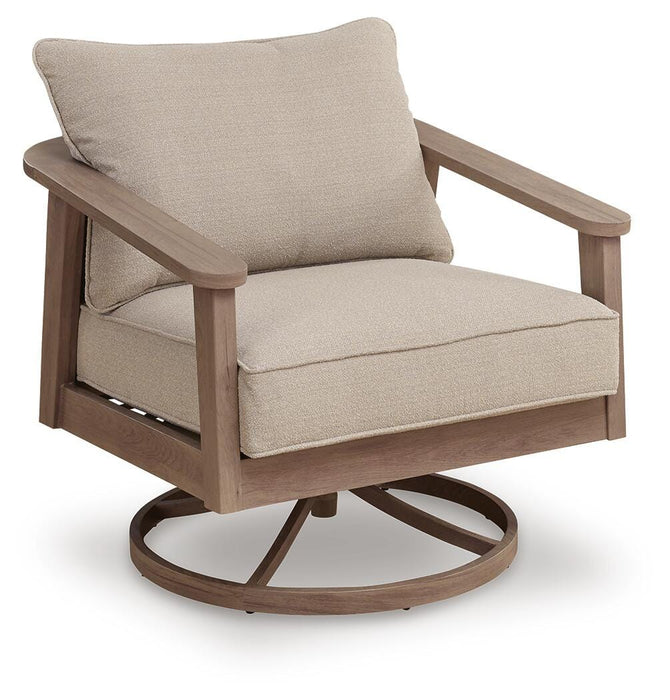 Harmony Headlands Outdoor Swivel Lounge with Cushion - Valley Furniture (Rohnert Park, CA)