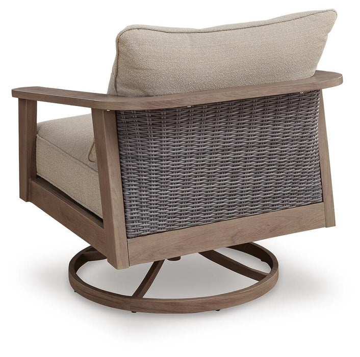 Harmony Headlands Outdoor Swivel Lounge with Cushion - Valley Furniture (Rohnert Park, CA)