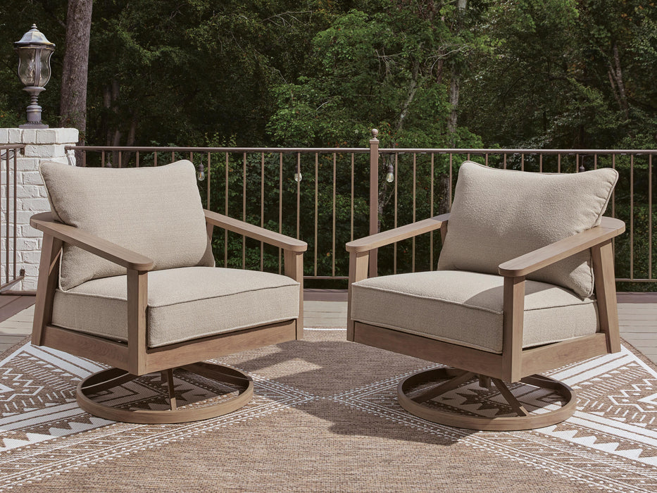 Harmony Headlands Outdoor Swivel Lounge with Cushion - Valley Furniture (Rohnert Park, CA)