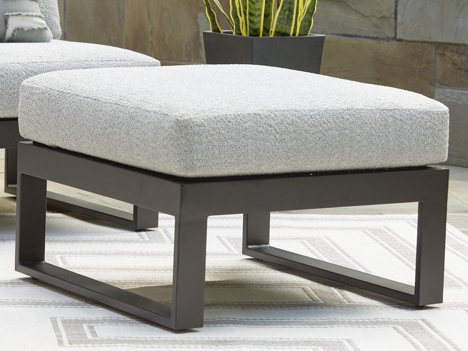 Beachloft Outdoor Ottoman with Cushion - Valley Furniture (Rohnert Park, CA)