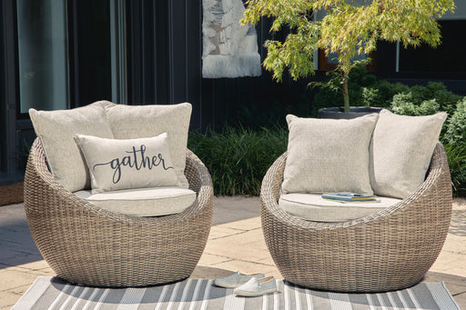 Danson Swivel Lounge with Cushion (Set of 2) - Valley Furniture (Rohnert Park, CA)