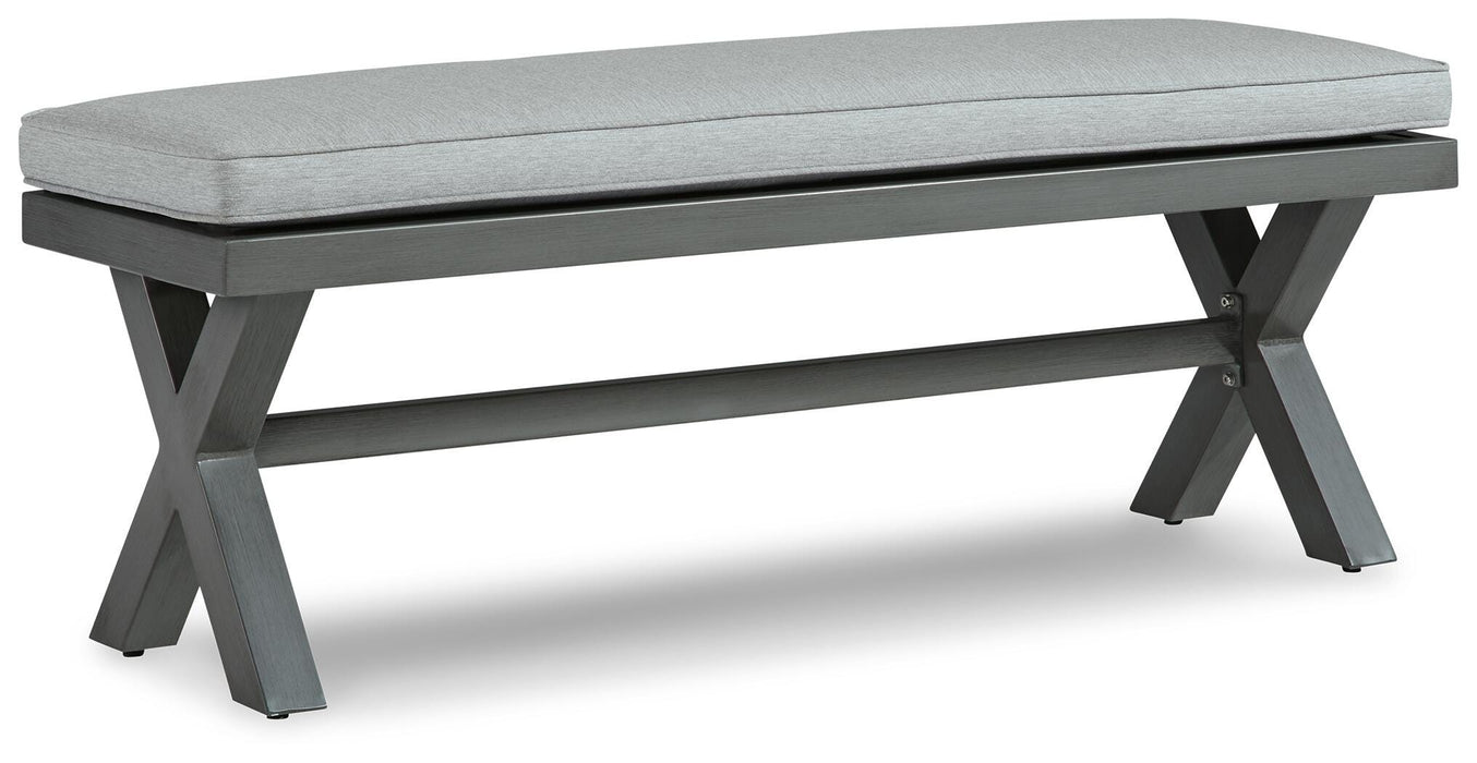 Elite Park Outdoor Bench with Cushion - Valley Furniture (Rohnert Park, CA)