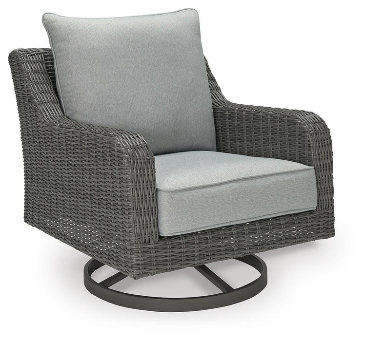Elite Park Outdoor Swivel Lounge with Cushion - Valley Furniture (Rohnert Park, CA)