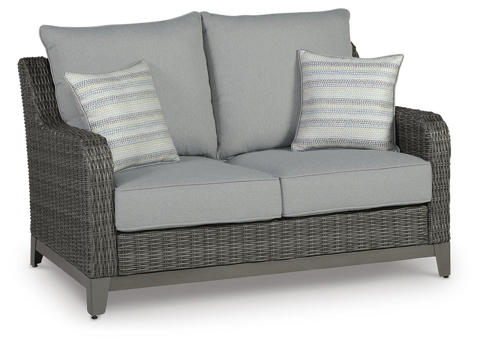 Elite Park Outdoor Loveseat with Cushion - Valley Furniture (Rohnert Park, CA)