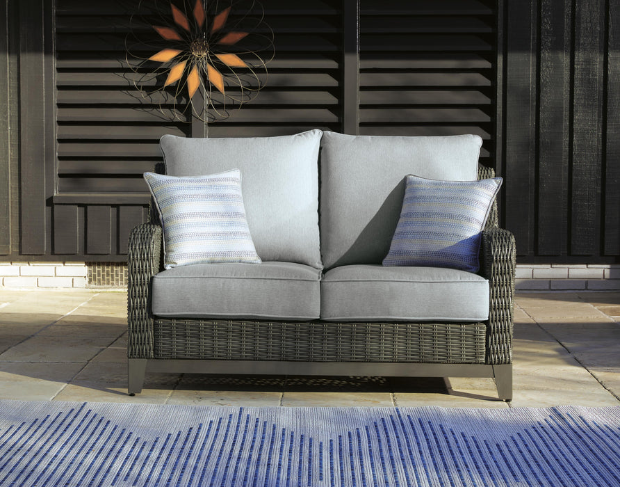 Elite Park Outdoor Loveseat with Cushion - Valley Furniture (Rohnert Park, CA)