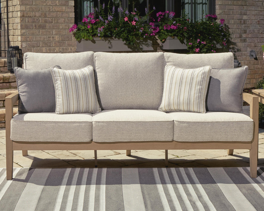 Hallow Creek Outdoor Sofa with Cushion - Valley Furniture (Rohnert Park, CA)