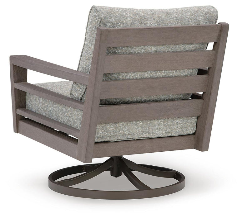 Hillside Barn Outdoor Swivel Lounge with Cushion - Valley Furniture (Rohnert Park, CA)