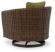 Horizon Hall Outdoor Swivel Lounge Chair with Cushion - Valley Furniture (Rohnert Park, CA)