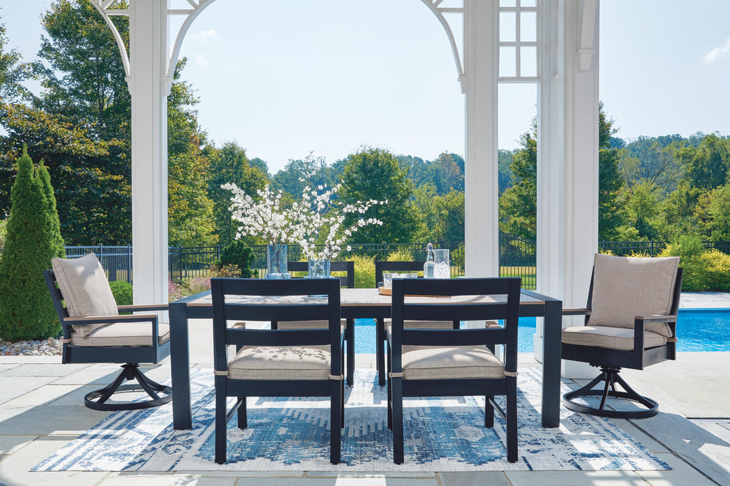 East Beach Outdoor Dining Set - Valley Furniture (Rohnert Park, CA)