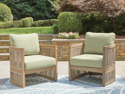 Serena Shores Outdoor Lounge Chair (Set of 2) - Valley Furniture (Rohnert Park, CA)