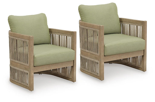 Serena Shores Outdoor Lounge Chair (Set of 2) - Valley Furniture (Rohnert Park, CA)