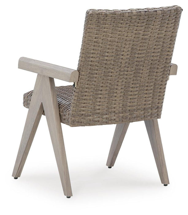 Cliff Trails Outdoor Arm Chair (Set of 2) - Valley Furniture (Rohnert Park, CA)