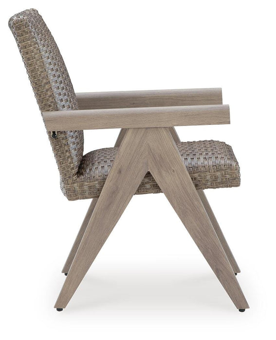 Cliff Trails Outdoor Arm Chair (Set of 2) - Valley Furniture (Rohnert Park, CA)