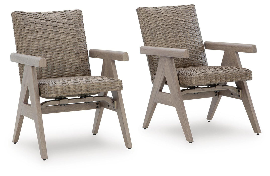 Cliff Trails Outdoor Rocking Arm Chair (Set of 2) - Valley Furniture (Rohnert Park, CA)