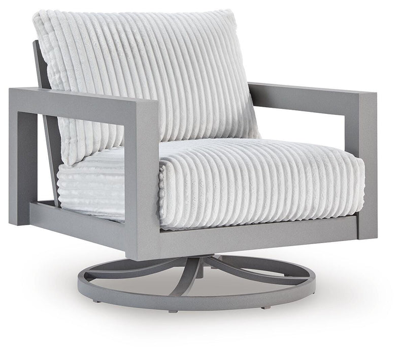 Hurley Park Outdoor Swivel Chair with Cushion - Valley Furniture (Rohnert Park, CA)