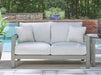 Hurley Park Outdoor Loveseat with Cushion - Valley Furniture (Rohnert Park, CA)