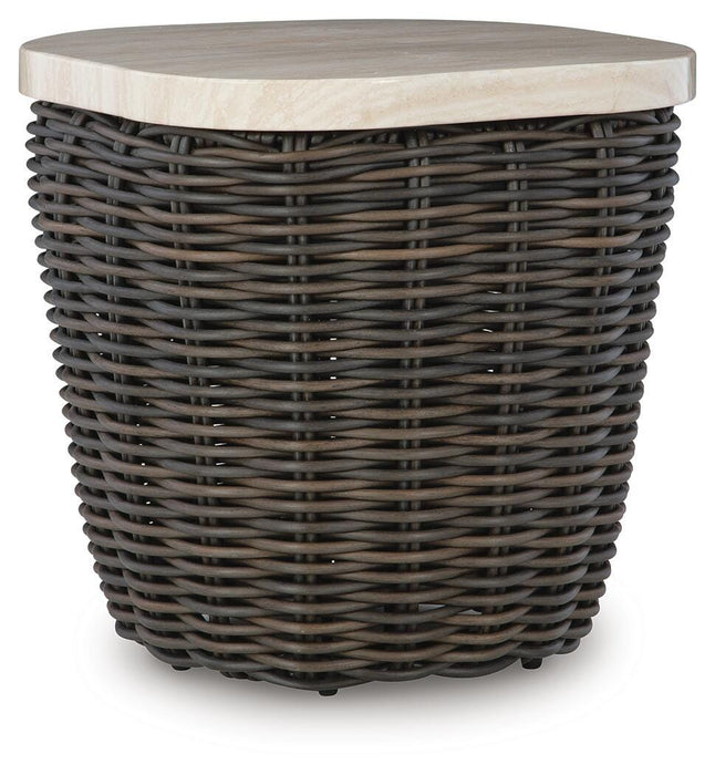 Kimora Outdoor End Table - Valley Furniture (Rohnert Park, CA)