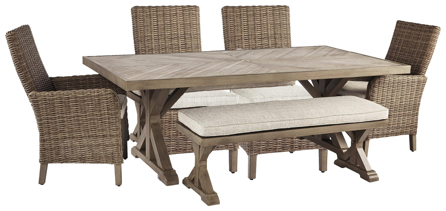 Beachcroft Outdoor Dining Set - Valley Furniture (Rohnert Park, CA)