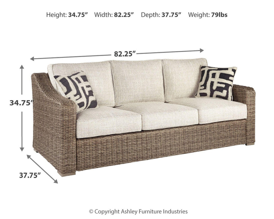 Beachcroft Beachcroft Nuvella Sofa with Coffee and End Table - Valley Furniture (Rohnert Park, CA)