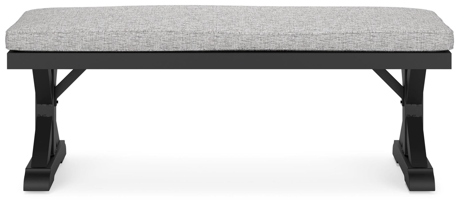 Beachcroft Outdoor Bench with Cushion - Valley Furniture (Rohnert Park, CA)