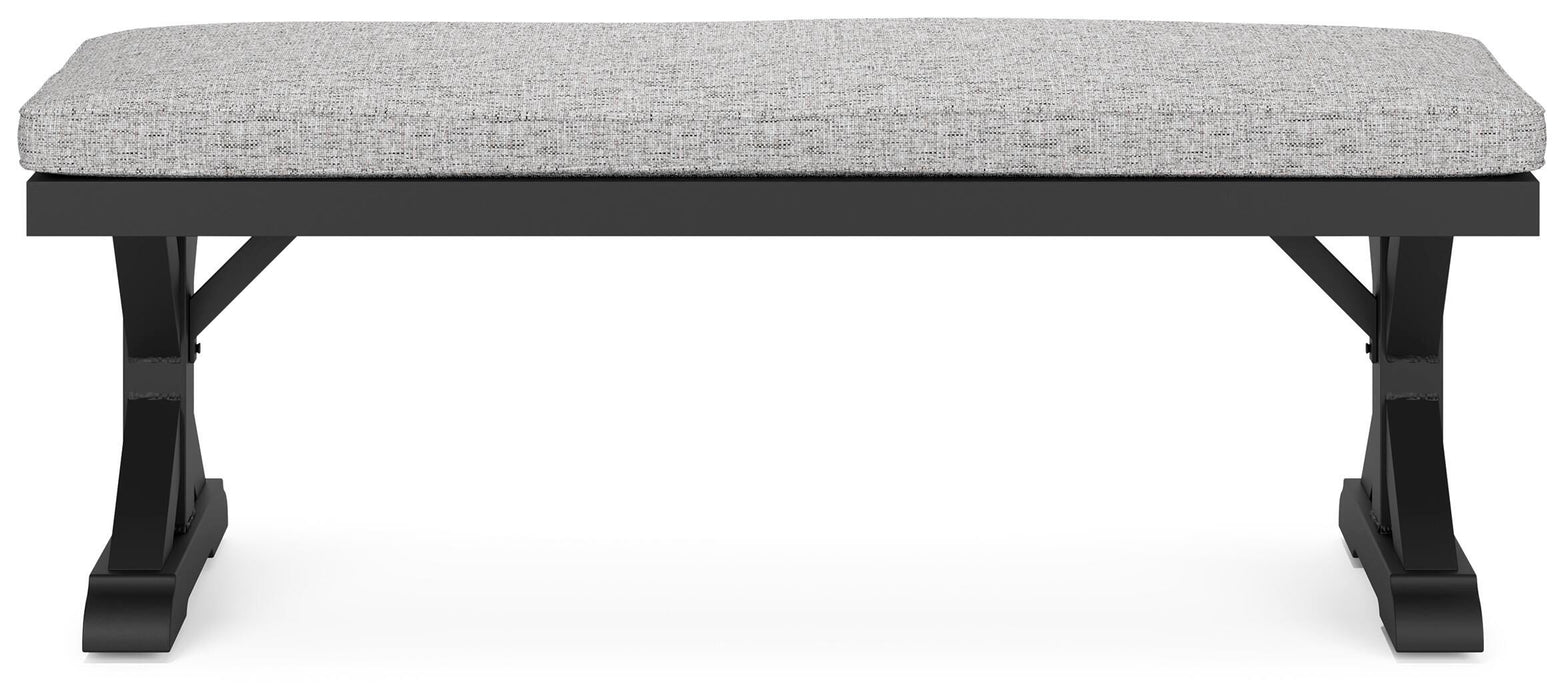 Beachcroft Outdoor Bench with Cushion - Valley Furniture (Rohnert Park, CA)