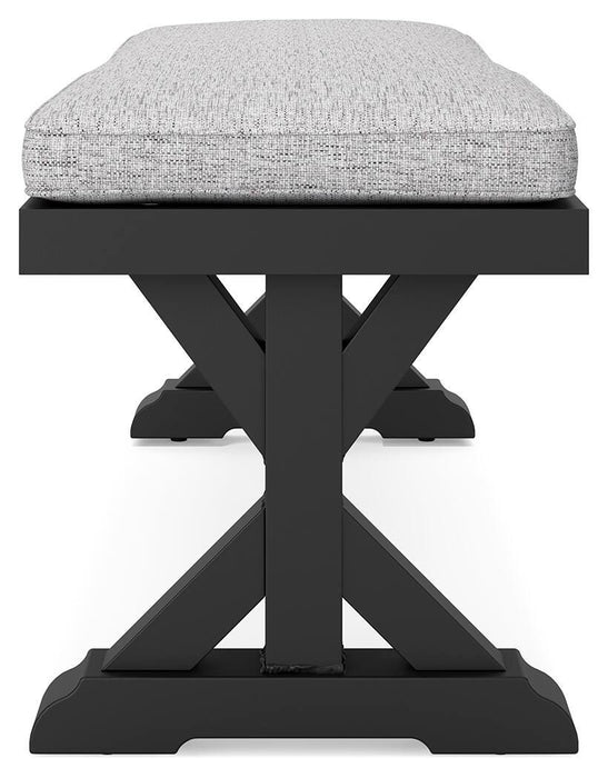 Beachcroft Outdoor Bench with Cushion - Valley Furniture (Rohnert Park, CA)