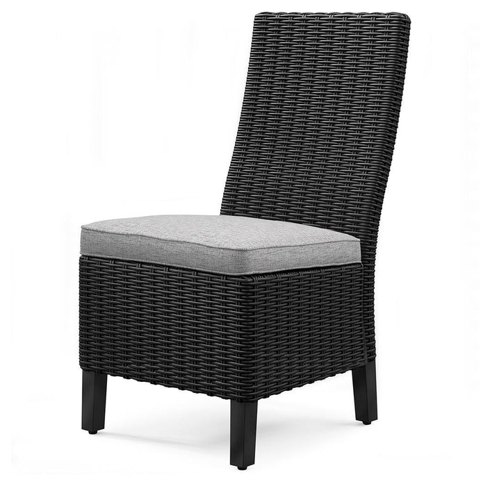 Beachcroft Outdoor Side Chair with Cushion (Set of 2) - Valley Furniture (Rohnert Park, CA)
