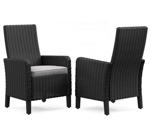 Beachcroft Outdoor Arm Chair with Cushion (Set of 2) - Valley Furniture (Rohnert Park, CA)