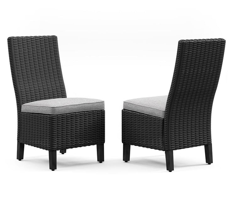 Beachcroft Outdoor Side Chair with Cushion (Set of 2) - Valley Furniture (Rohnert Park, CA)