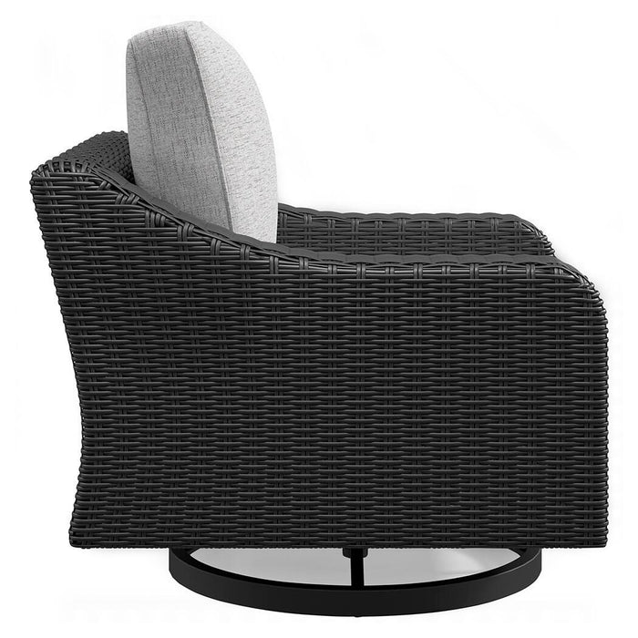 Beachcroft Outdoor Swivel Lounge with Cushion - Valley Furniture (Rohnert Park, CA)