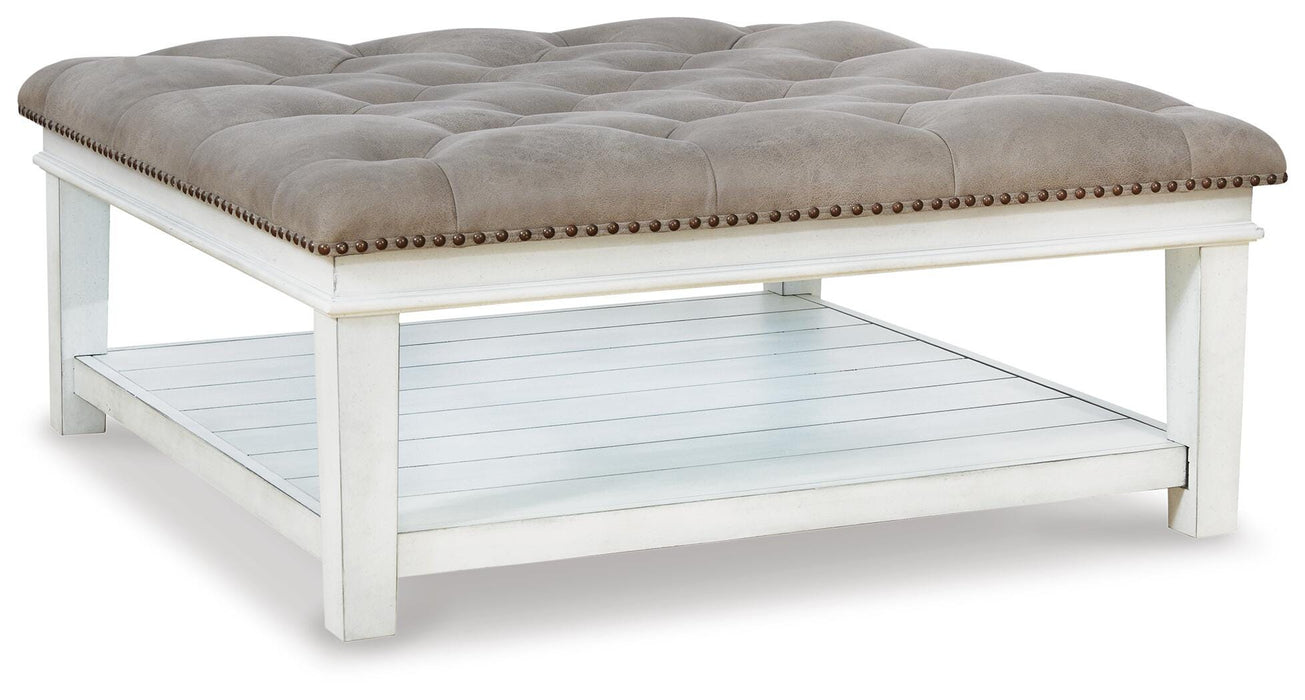 Kanwyn Upholstered Ottoman Coffee Table - Valley Furniture (Rohnert Park, CA)