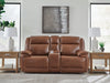 Healy Pier Power Reclining Loveseat with Console - Valley Furniture (Rohnert Park, CA)