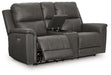 Bleckley Power Reclining Loveseat with Console - Valley Furniture (Rohnert Park, CA)