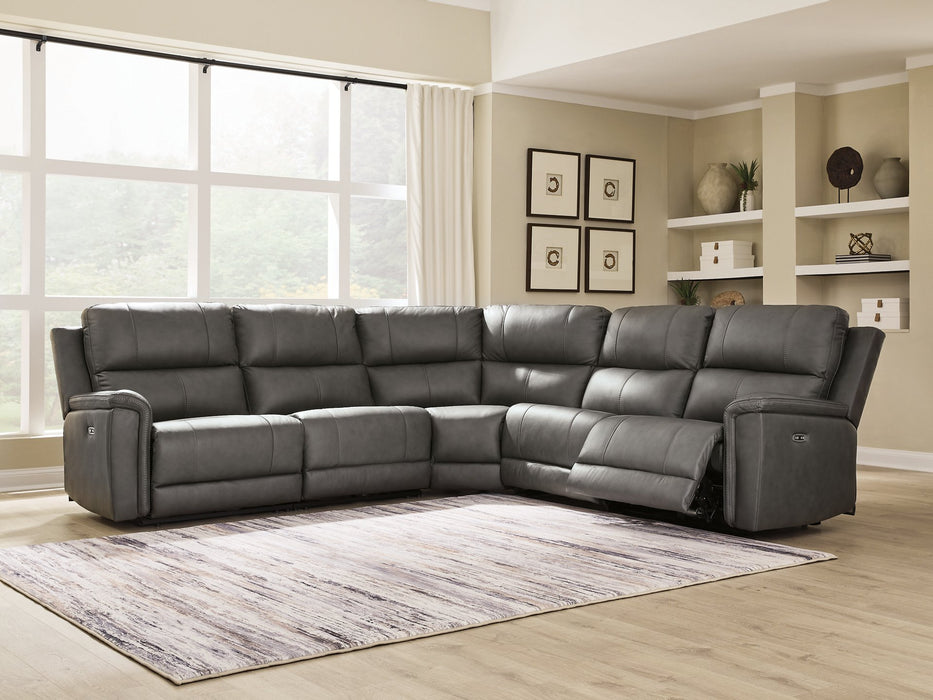 Bleckley Power Reclining Sectional - Valley Furniture (Rohnert Park, CA)