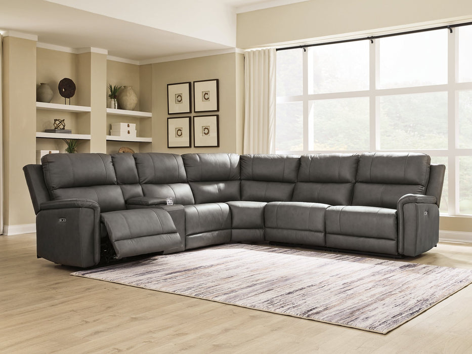 Bleckley Power Reclining Sectional - Valley Furniture (Rohnert Park, CA)