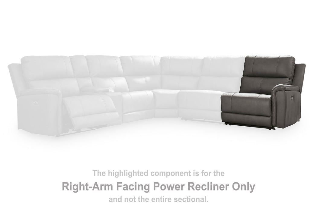Bleckley Power Reclining Sectional - Valley Furniture (Rohnert Park, CA)